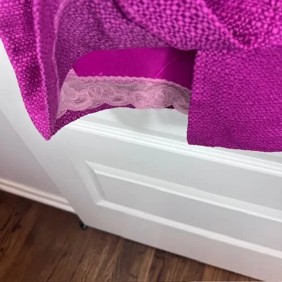 Trina Turk Women's Pink/Purple Jacquard Designer Luxury Sheath Dress Medium - Picture 5 of 9